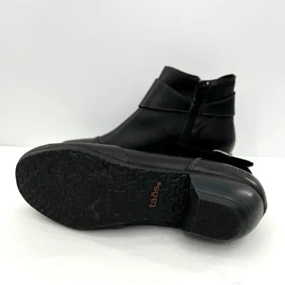 Taos Footwear Women's Addition Leather Side Zip Ankle Boots - Picture 6 of 8